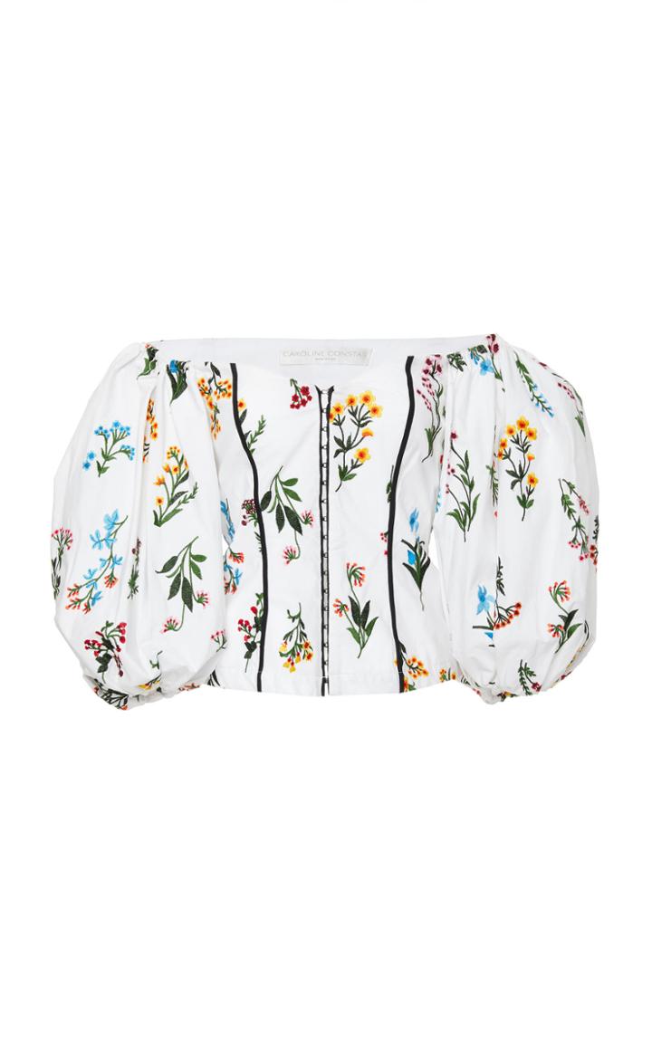 Caroline Constas Belen Floral Blouse