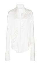 Sandra Mansour Hati Crepe Satin Shirt