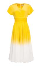 Lilli Jahilo Letizia Ombr Midi Silk Dress