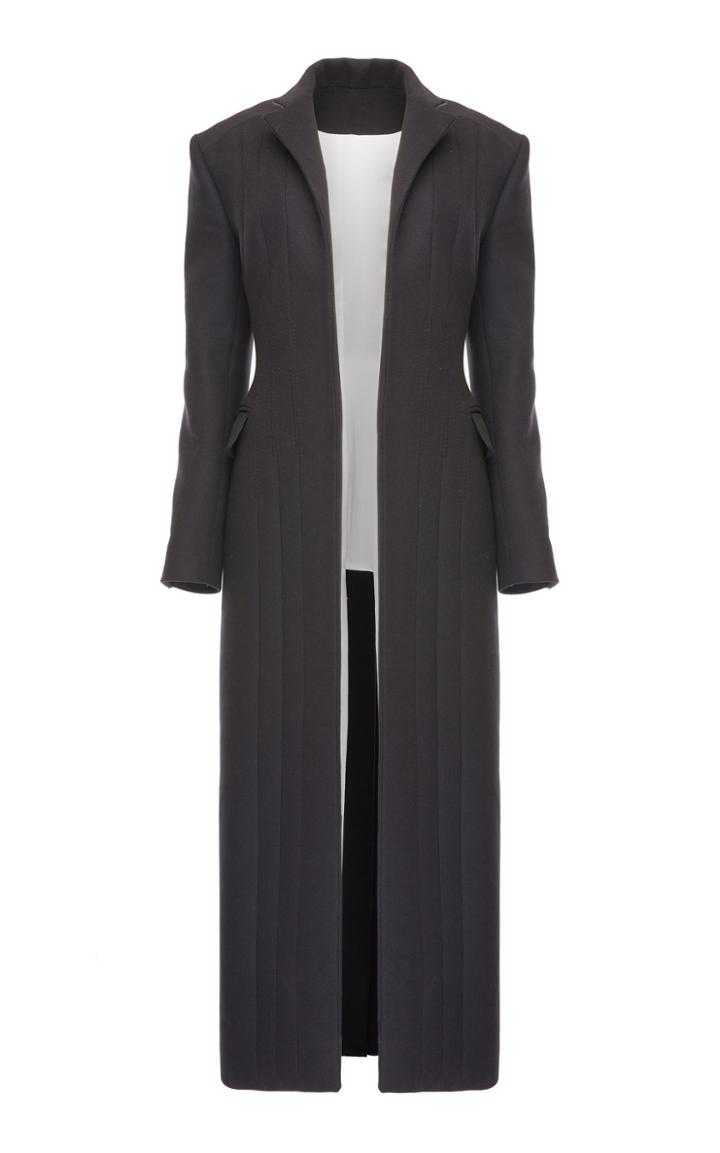 Situationist Maxi Length Wool Coat