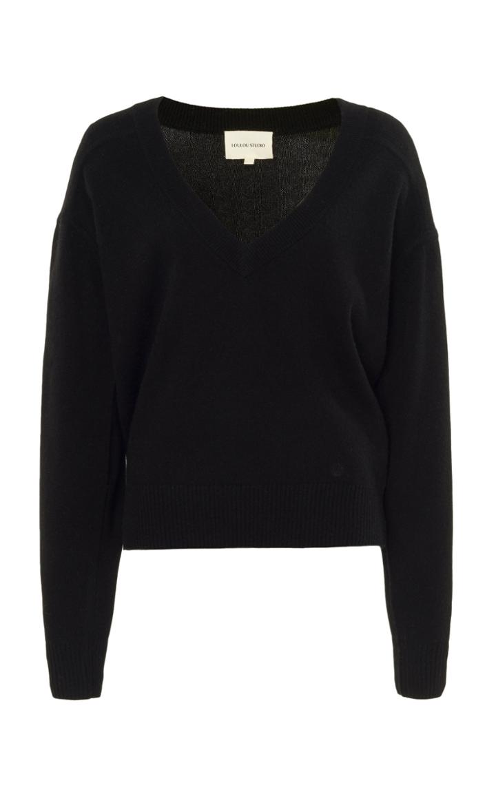 Loulou Studio Piana V-neck Cashmere Sweater Size: S