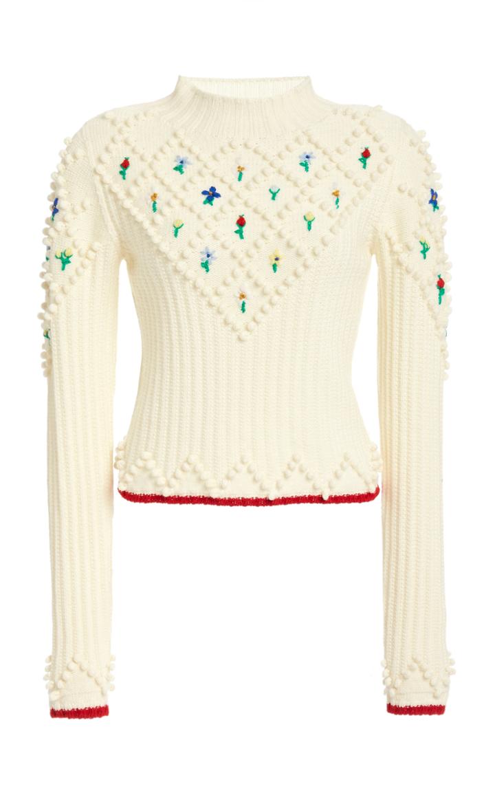 Philosophy Di Lorenzo Serafini Embroidered Wool Sweater