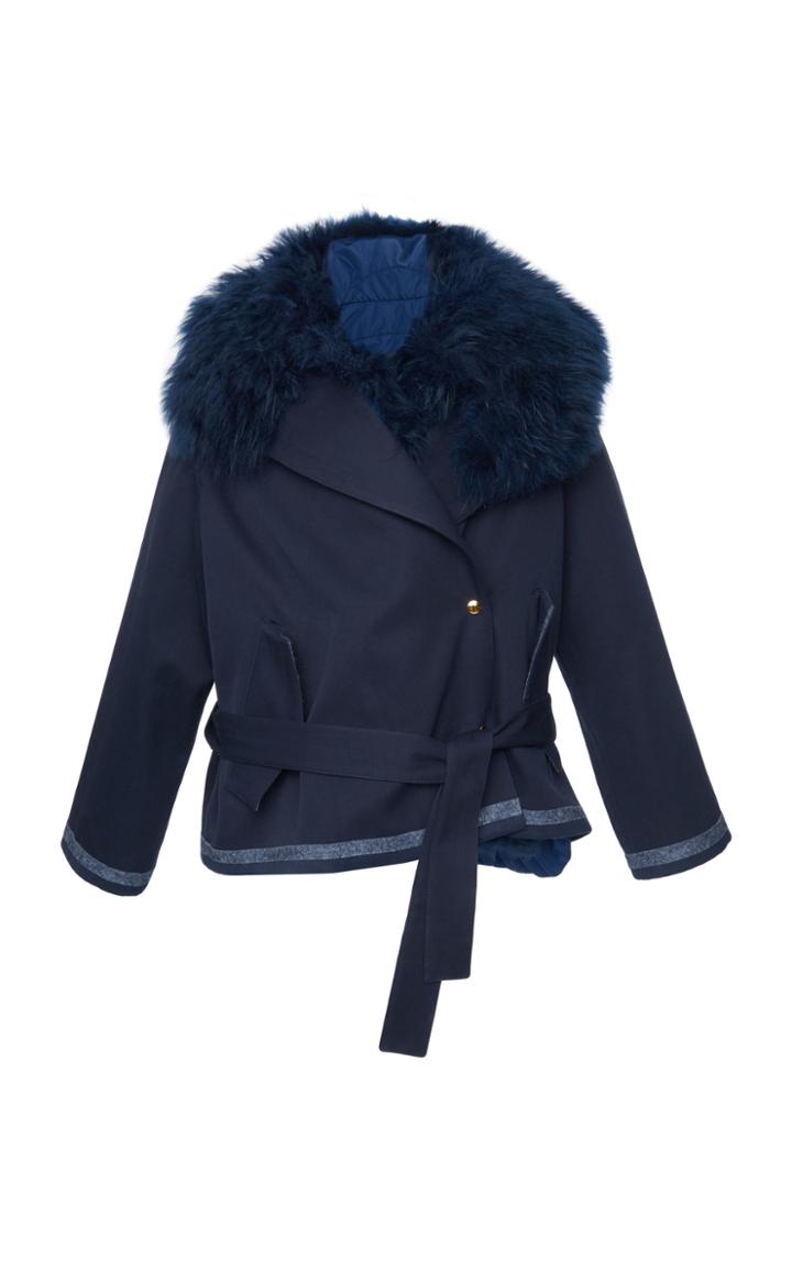 Agnona Cashmere Double Layer Pea Coat