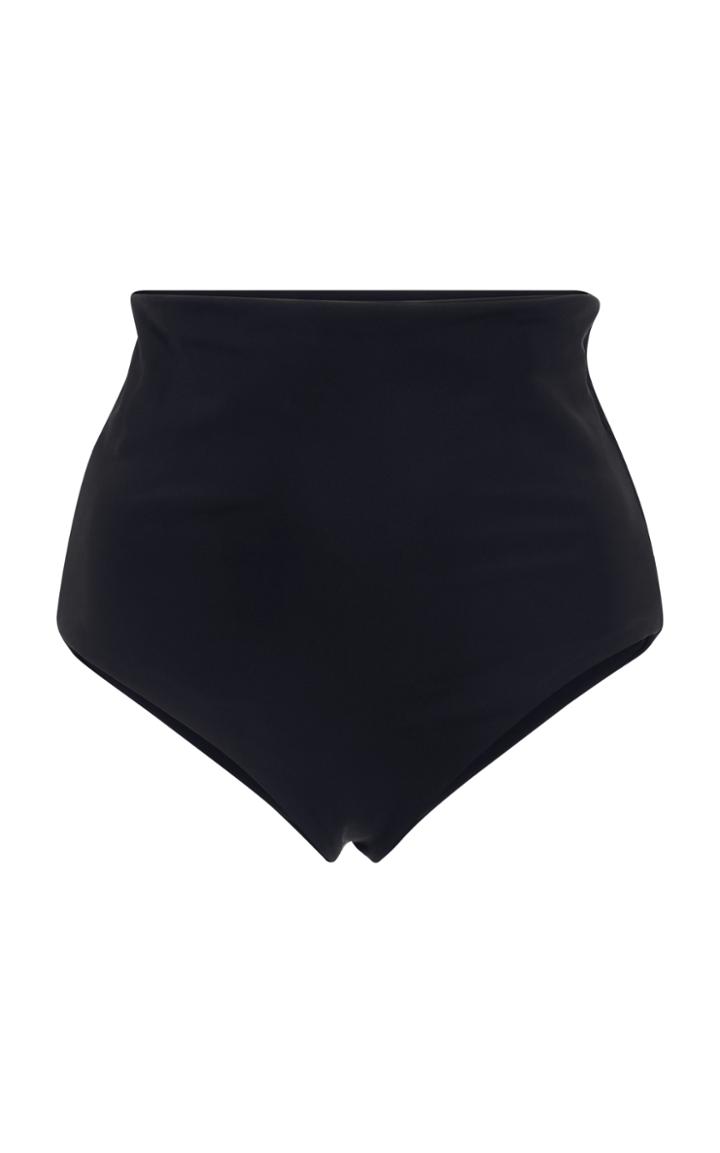 Mara Hoffman Black Lydia High Waisted Bikini Bottom