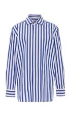 Ralph Lauren Capri Striped Cotton-poplin Button Down Shirt