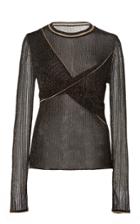 Peter Pilotto Lurex Knit Twist Top