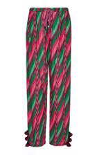 Figue Corinne Tassel-detailed Cotton-blend Straight-leg Pants