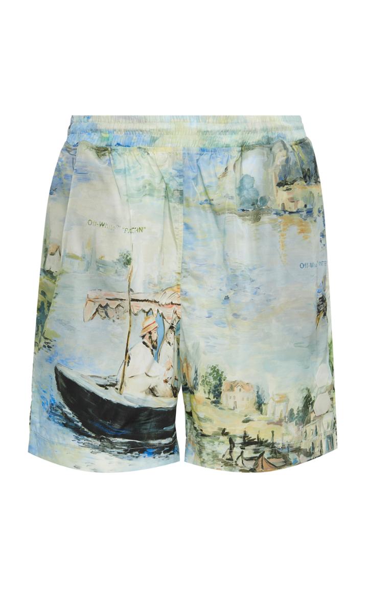 Off-white C/o Virgil Abloh Printed Shell Swim Shorts