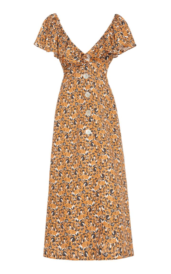 Christine Alcalay Printed Midi Dress