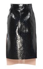 N 21 N&deg;21 Gilda Printed Ostrich Leather Skirt