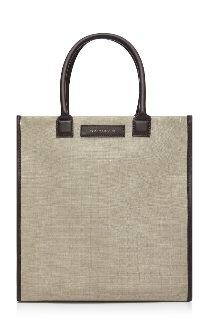 Want Les Essentiels Aberdeen Structured Canvas Tote