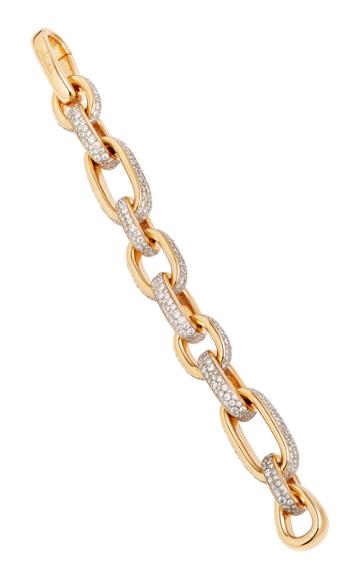 Pomellato Iconica Bold Chain Rose Gold Full Pave Diamond Bracelet