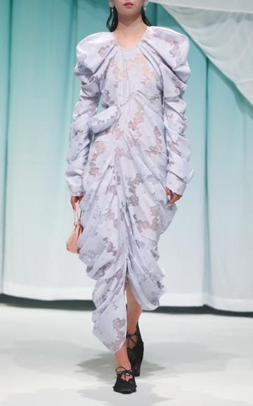 Moda Operandi Yuhan Wang Draped Devore Dress