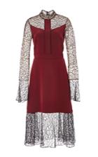 Prabal Gurung Embroidered Lace Combo Dress