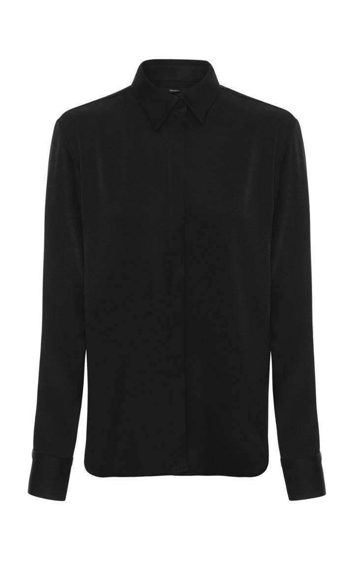 Moda Operandi Alex Perry Harper Satin Crepe Shirt Size: 6