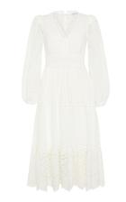 Rachel Gilbert Dillon Broderie Anglaise-cotton Midi Dress