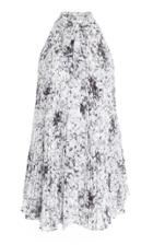 Adam Lippes Pleated Print Halter Top