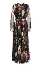Adam Lippes Pleated Floral Gown