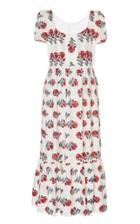 Moda Operandi Alix Of Bohemia Poppy Flower Cotton Dress Size: M