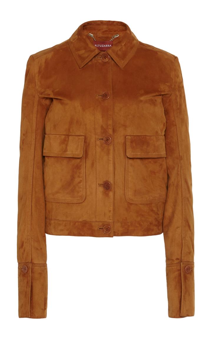 Moda Operandi Altuzarra Greenvale Suede Jacket Size: 34