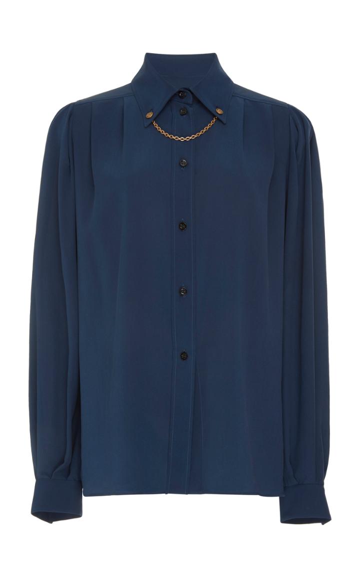 Givenchy Chain-detailed Silk Blouse