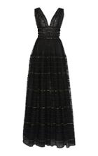 Costarellos Sequin-embellished Tulle Dress