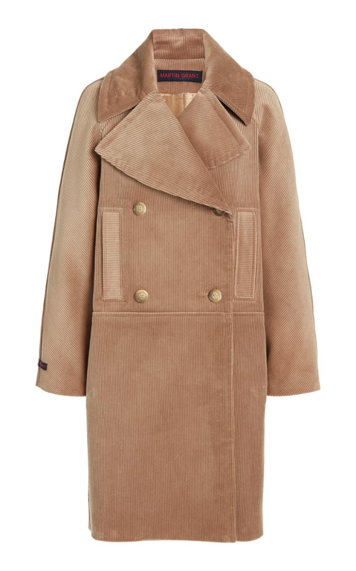 Moda Operandi Martin Grant Corduroy Pea Coat