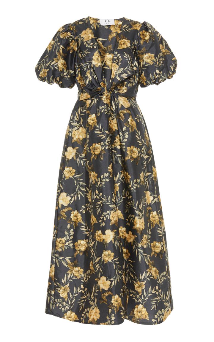 Sir Carmen Floral-print Silk Maxi Dress