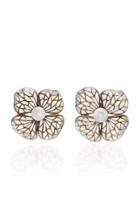 Luz Camino Exclusive White Hydrangea Earrings