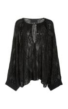 Nili Lotan Lani Bead-detailed Sheer Silk Top