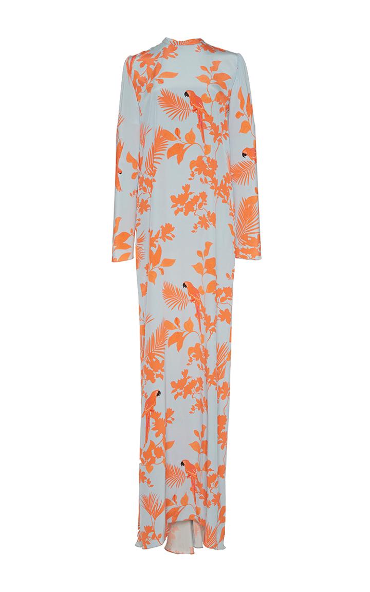 Johanna Ortiz Quetzal Long Sleeve Tunic Dress
