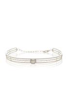 Shay Pave Halo Emerald Cut Illusion Choker