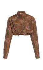 Moda Operandi Brock Collection Roads Chiffon Cropped Top