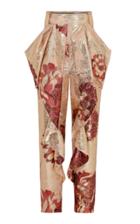 Moda Operandi Raisa Vanessa Floral-print Satin Pants
