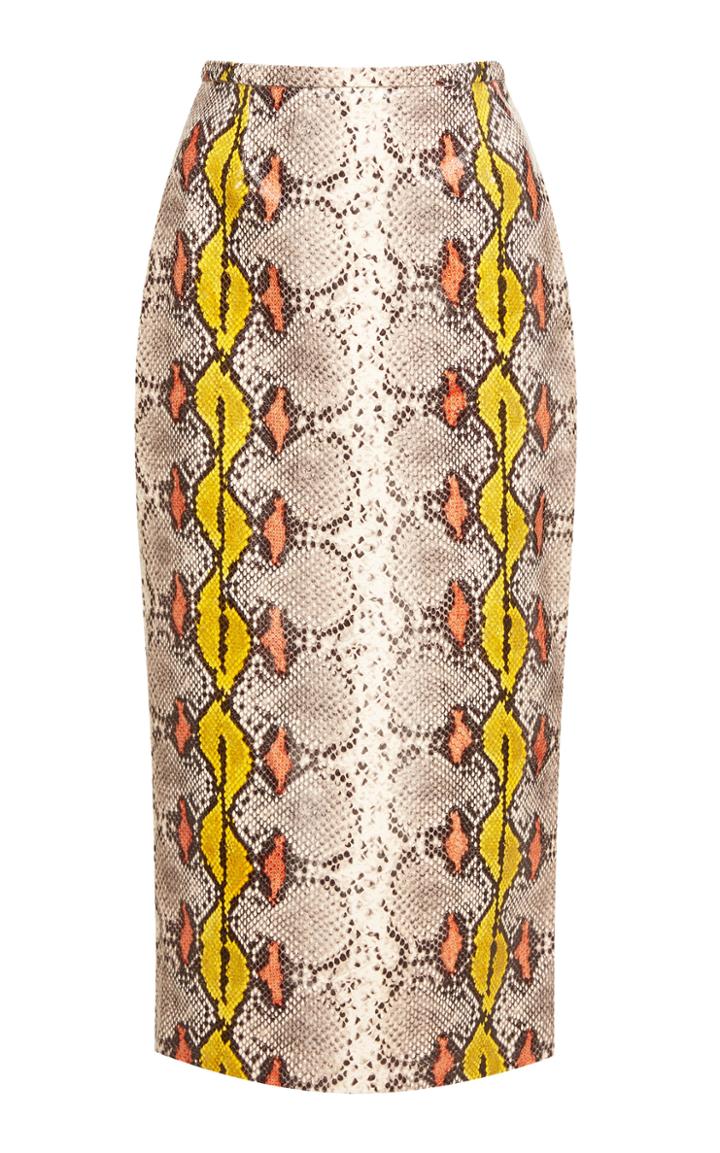 Rochas Ononi Goatskin Pencil Skirt