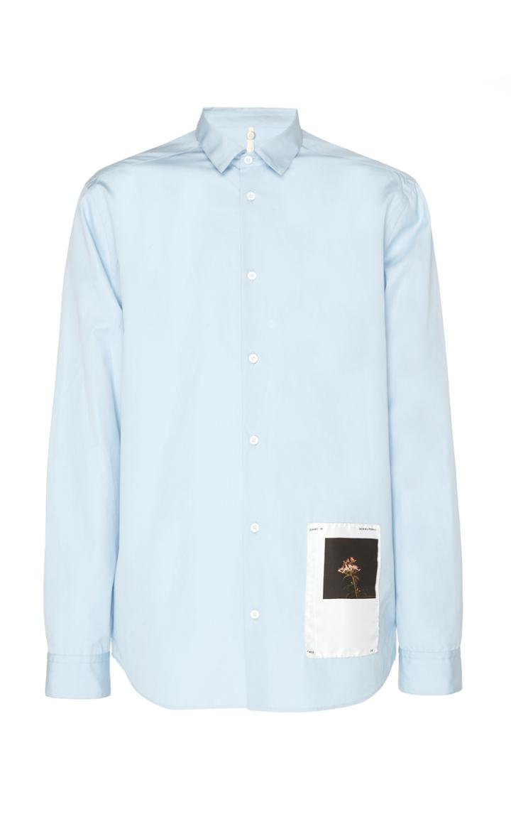 Oamc Andre Printed Cotton-poplin Shirt