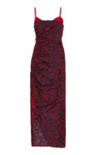 Moda Operandi Prabal Gurung Bralette-top Printed Ruched Dress Size: 00
