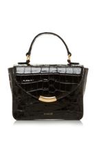 Wandler Luna Mini Croc-effect Leather Top Handle Bag