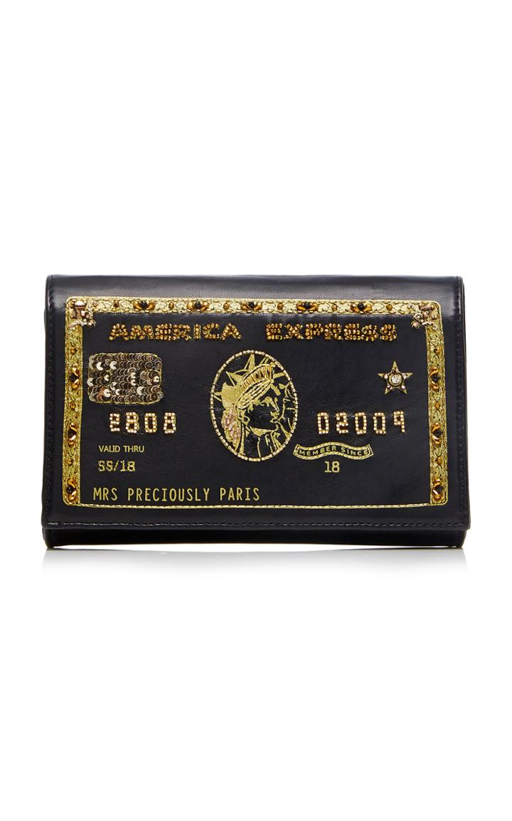 Preciously Paris Customizable Mini Black Amex Clutch
