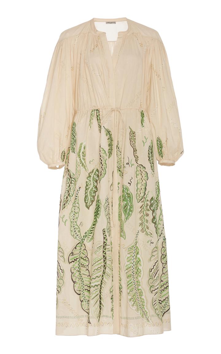 Three Graces London Julienne Printed Cotton Maxi Dress