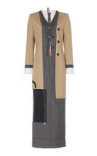 Thom Browne Trompe L'oeil' Bal Collar Suit Dress