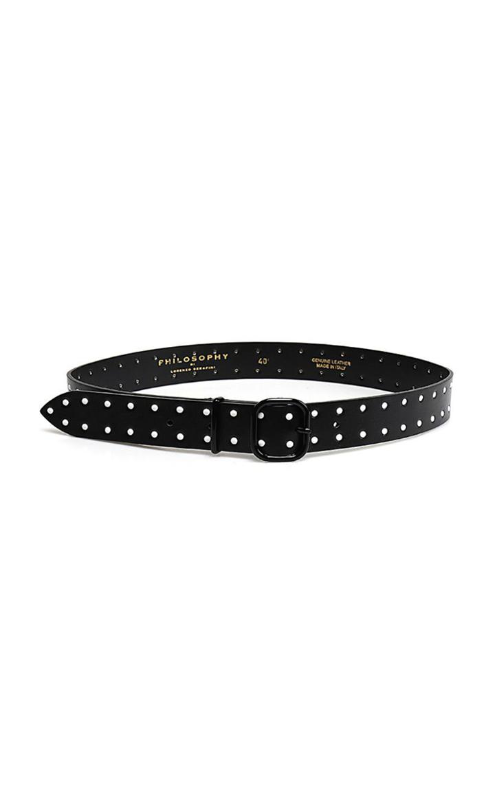 Moda Operandi Philosophy Di Lorenzo Serafini Thin Embellished Leather Belt