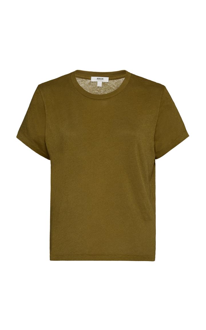 Agolde Linda Cotton-jersey T-shirt