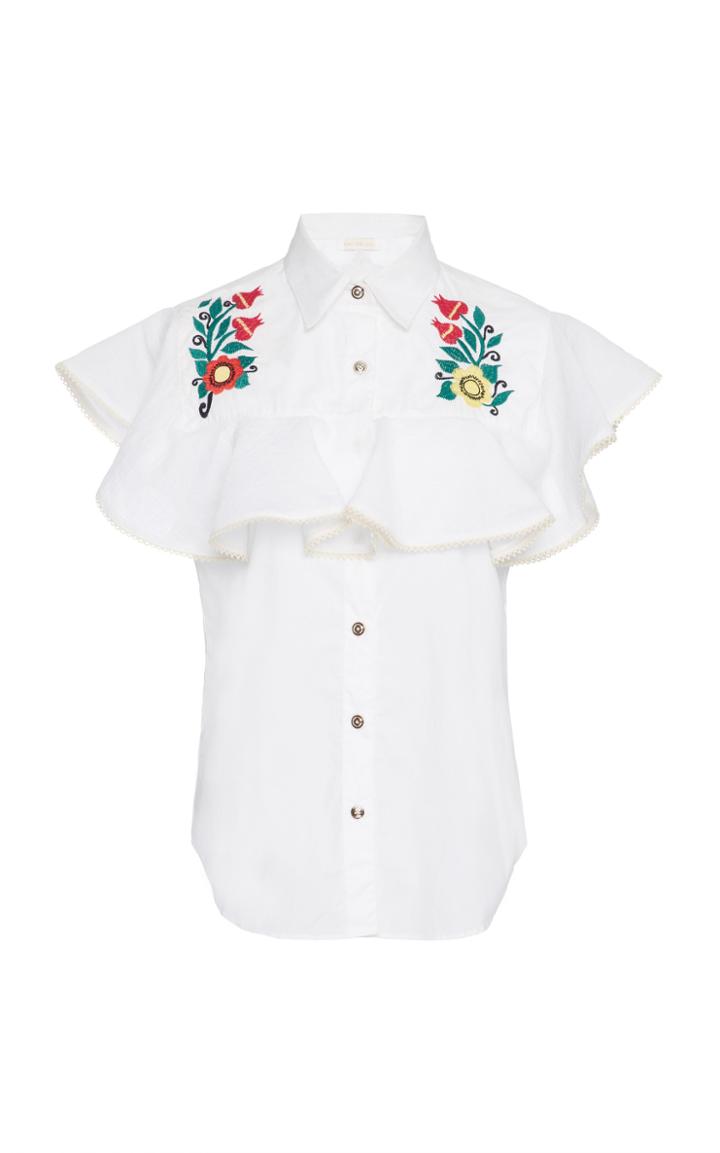 Zayan The Label Toby Ruffle Shirt
