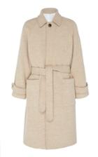 Ami Raglan Sleeves Belted Long Coat