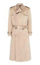 Moda Operandi Balmain Oversized Silk Trench Coat