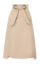 Martin Grant High Low Knotted Cotton Skirt