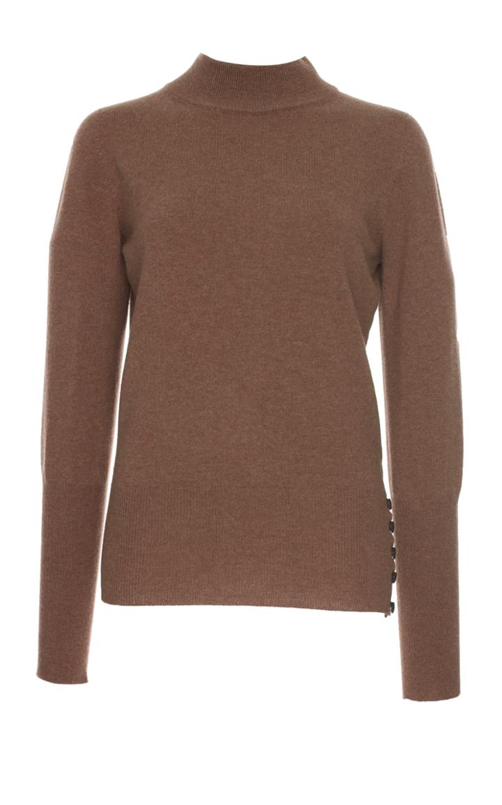 Agnona Eternals Cashmere Mock Neck Sweater
