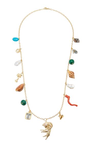 Haute Victoire 14k Gold Charm Necklace