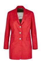 Moda Operandi Giuliva Heritage Collection The Karen Blazer Wool Silk Linen Size: 38